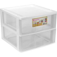 Cajonera Eiffel modular 2 cajones blanco HEGA, 30,5x38x38 cm