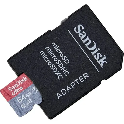 Tarjeta microSDXC con adaptador, 64 GB Class 10, Ultra SANDISK Tarjeta microSDXC con adaptador, 64 GB Class 10, Ultra SANDISK