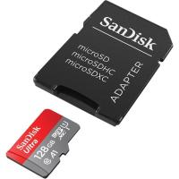 Tarjeta microSDXC con adaptador, 128 GB Class 10 Ultra SANDISK