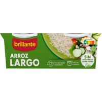 Vasito de arroz largo BRILLANTE, pack 2x125 g Vasito de arroz largo BRILLANTE, pack 2x125 g