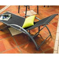 Tumbona con brazos Gross II, aluminio y textilene, 191x 66x46/53.5 x 78 cm Tumbona con brazos Gross II, aluminio y textilene, 191x 66x46/53.5 x 78 cm