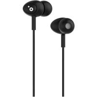 Auriculares de botón negro con micrófono, POPSBK SUNSTECH