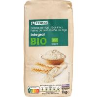 Harina de trigo integral ecológica EROSKI BIO/ECO, paquete 1 kg