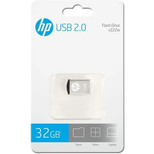 Pendrive mini metálico USB 2.0 de 32 GB V222W HP