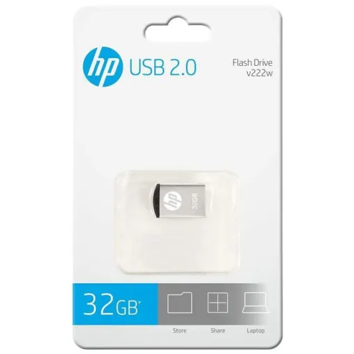 Pendrive mini metálico USB 2.0 de 64 GB V222W HP