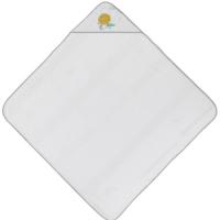 Capa de baño 100x100cm,con capucha, 100%algodón tacto suave y absorbente INTERBABY