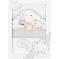 Capa de baño 100x100cm con capucha, 100% algodón tacto suave,absorbente INTERBABY Capa de baño 100x100cm con capucha, 100% algodón tacto suave,absorbente INTERBABY