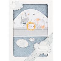 Capa de baño 100x100cm con capucha, 100% algodón tacto suave,absorbente INTERBABY Capa de baño 100x100cm con capucha, 100% algodón tacto suave,absorbente INTERBABY