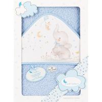 INTERBABY bainuko kapa txanoduna, % 100 kotoizkoa, 100x100cm, leuna eta xurgatzailea