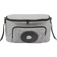 Bolso gris organizador para carrito de bebé con portavasos aislante INTERBABY Bolso gris organizador para carrito de bebé con portavasos aislante INTERBABY