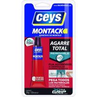 Adhesivo removible de montaje interior/exterior CEYS MONTACK, 20 gr