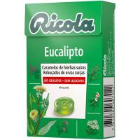 Caramelo de eucalipto sin azúcar RICOLA, caja 50 g