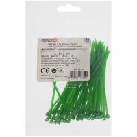 Bridas de nylon verde 2,5 x 100 mm EUROBRIC, pack 50 uds