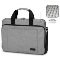 Maletín gris para portátil de hasta 15,6'', Air Padding SUBBLIM