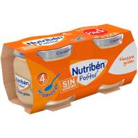 Potito de manzana golden sin almidón NUTRIBEN, pack 2x120 g