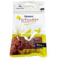 Chips de corazón, pollo y arroz BIOZOO, bolsa 100 g
