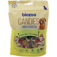 Huesos nudo arcoiris mini para perro BIOZOO, bolsa 100 g