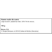 Hueso nudo cuero para perro BIOZOO, paquete 2 uds