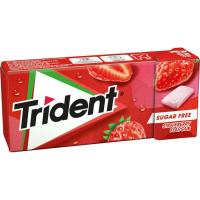 TRIDENT marrubi txikle azukregabea, paketea 14 g