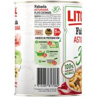 LITORAL fabada asturiarra, -% 30 gatz eta koipe, lata 420 g