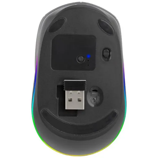 Ratón óptico inalámbrico negro, Smog NGS