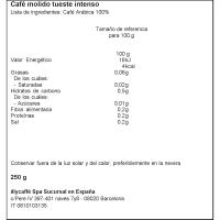 Café molido intenso ILLY, lata 250 g