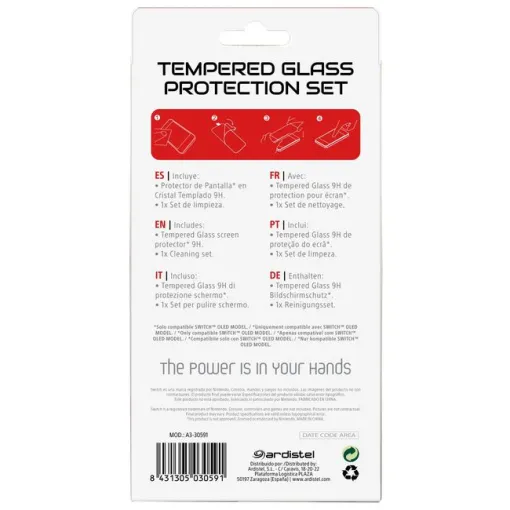 Protector de pantalla en cristal templado para la Switch Oled BLACKFIRE