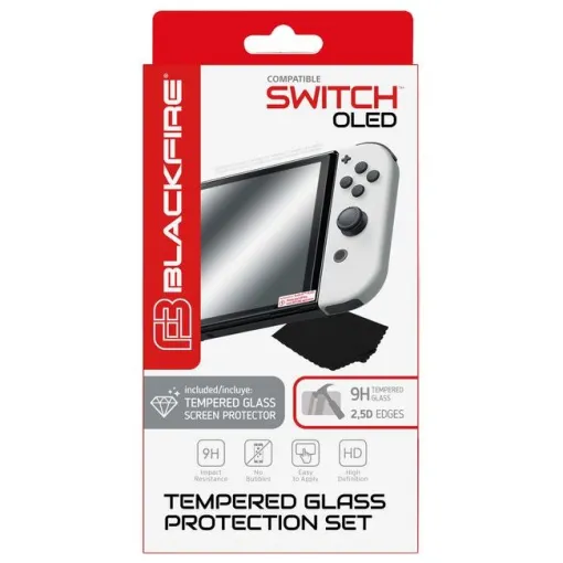 Protector de pantalla en cristal templado para la Switch Oled BLACKFIRE