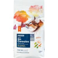 Alimento de pollo no grain para gato EROSKI, saco 1,5 kg