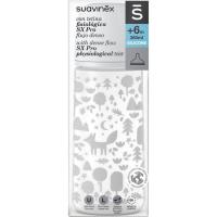 SUAVINEX biberoia silikonazko L tetina fisiologikoarekin, 360 ml, 1 ale