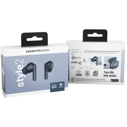 Auriculares de botón negro bluetooth, Style 2 Navy ENERGY SISTEM
