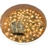 Garbanzos con espinacas y bacalao, al peso, compra mínima 250 g Garbanzos con espinacas y bacalao, al peso, compra mínima 250 g