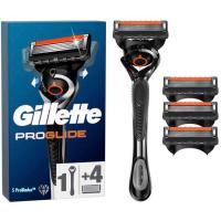 Pack afeitado máquina+4 cargadores GILLETTE PROGLIDE, pack 1 ud
