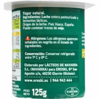 Yogur natural País Vasco EROSKI, pack 4x125 g