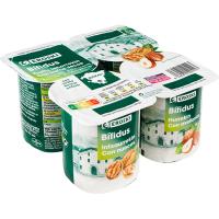 Bífidus con nuez y avellana País Vasco EROSKI, pack 4x125 g