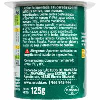 Bífidus con nuez y avellana País Vasco EROSKI, pack 4x125 g