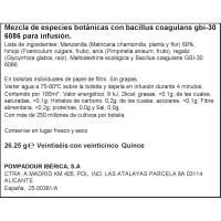 Infusión de manzanilla probiótica POMPADOUR, caja 15 uds