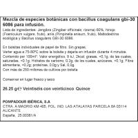 Infusión con probióticos y jengibre POMPADOUR, caja 15 sobres