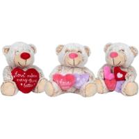 FAMOSA Softies Lovely Bear peluxezko hartza, 22 cm, adin gomendatua: +0 hilabete