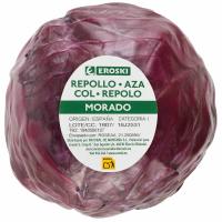 Repollo morado EROSKI, pieza al peso aprox. 1.5 kg