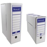 Caja archivadora blanca de cartón, tamaño Folio, 322444 BISMARK, 1 ud Caja archivadora blanca de cartón, tamaño Folio, 322444 BISMARK, 1 ud