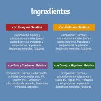 FÉLIX ORIGINAL haragi hautatuak gelatinan, sorta 12x85 g