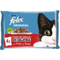 Gelatinas de carnes para gato FÉLIX SENSATIONS, pack 12x85 g Gelatinas de carnes para gato FÉLIX SENSATIONS, pack 12x85 g