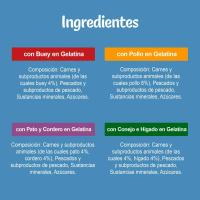 Gelatinas de carnes para gato FÉLIX SENSATIONS, pack 12x85 g