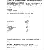 Aceitunas negras sin hueso M. ACEITUNEROS, lata 150 g