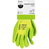 Guante de jardín de latex, talla 7