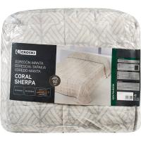 Edredón Aren Coral Sherpa, 100% poliéster EROSKI