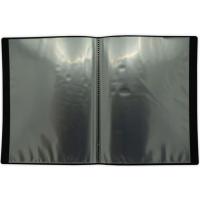 Carpeta de plástico negra A4 con 20 fundas MKTAPE, 1 ud