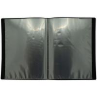 Carpeta de plástico negra A4 con 40 fundas MKTAPE, 1 ud