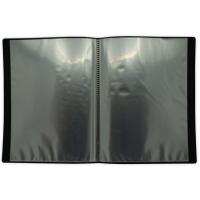 Carpeta de plástico negra A4 con 60 fundas MKTAPE, 1 ud